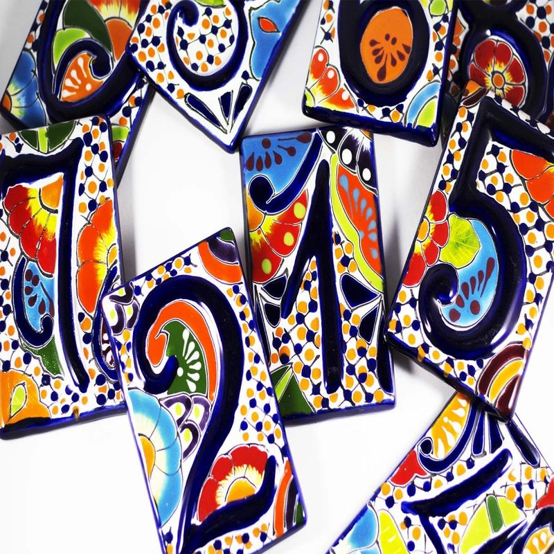 Talavera Tile House Number