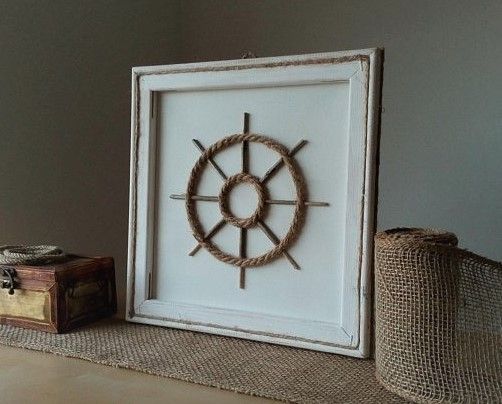 Nautical Wall Decor, Beach Wall Decor, Ship Wheel Home Decor