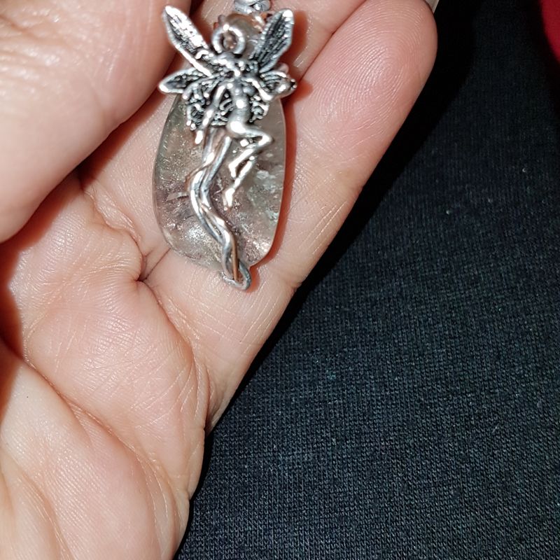 Crystal fairy pendant