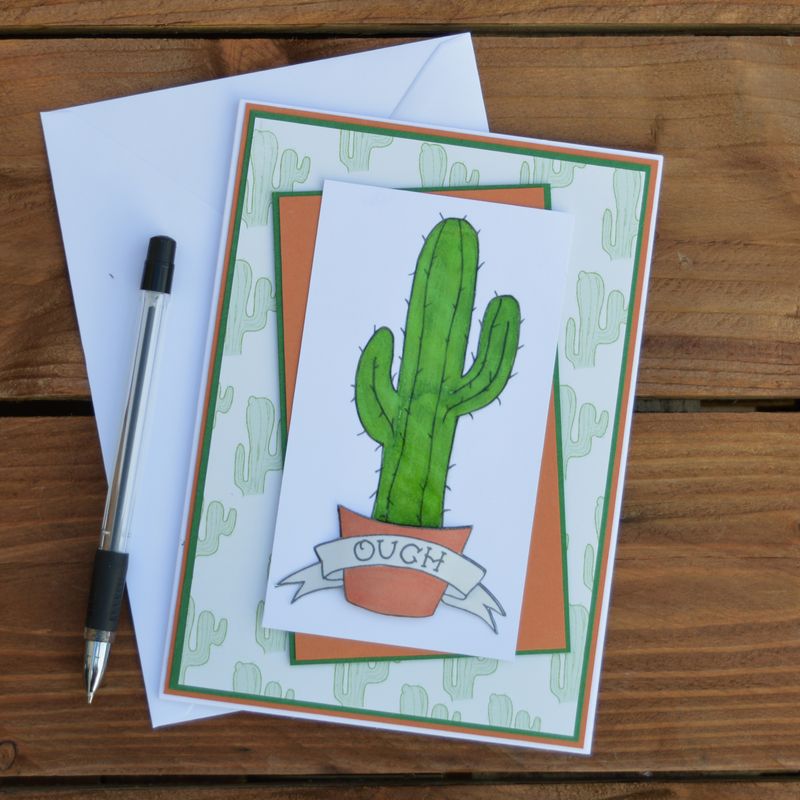 Cactus Greetings Card