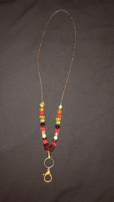 Beaded Teacher Lanyard
