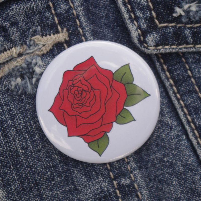 Rose Pin Badge