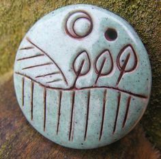 Faux Ceramic Pendant