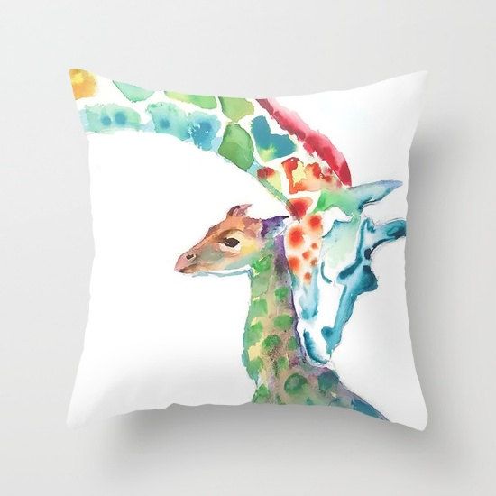 Giraffe Mommy and Baby pillow