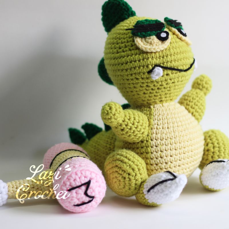 Muka Muka Paradise Dinosaur Inspired Amigurumi Plushie Stuffed Toy Doll handmade gift by nhimconshop Crochet & Knit plush