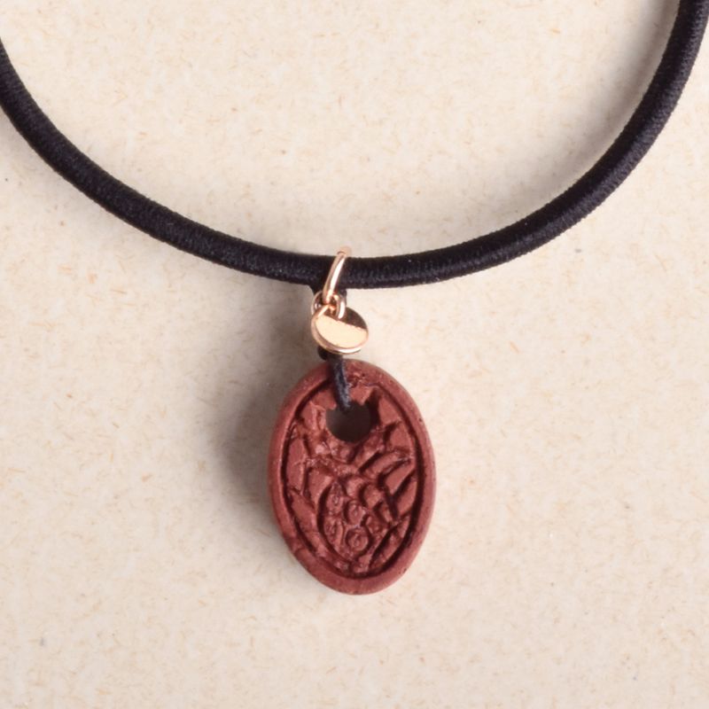 Elastic cord bracelet - Concrete jewelry | Chocolate | Pineapple charm | 14k rose gold filled | Minimalist | Simple | Unique gifts (Women)