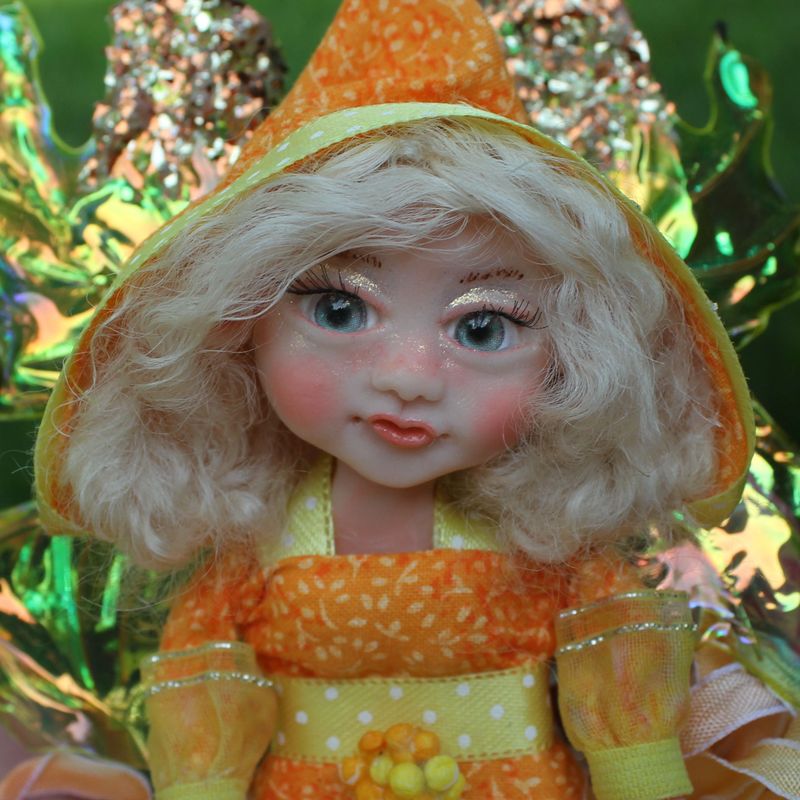 Hand Sculpted Polymer Clay Fairy Doll