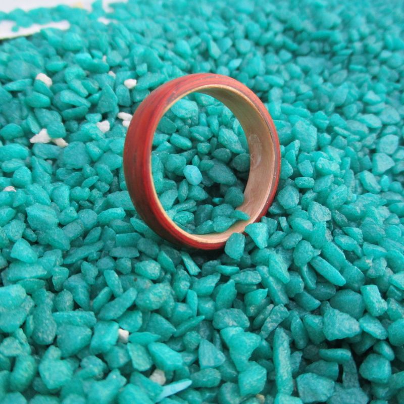Red ring , Padauk , Bentwood ring , Redwood ring , Women ring , Nature jewelry , reclaimed wood , Proposal ring , Handmade -Free shipping-