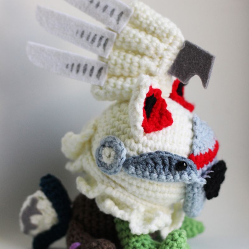 Silvally Pokemon Sun and Moon Alola Chibi Plushie Amigurumi Stuffed Toy Doll Handmade Softies Gift Baby Crochet Knit Inspired Plush