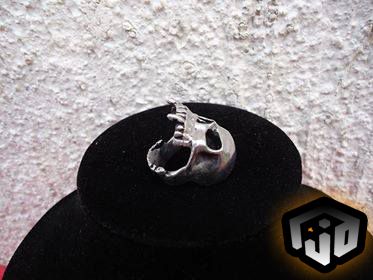 Silver Skull Ring - Black Metal Ring - Black Metal Jewelry - Gothic Ring - Vampire Ring - Viking Ring