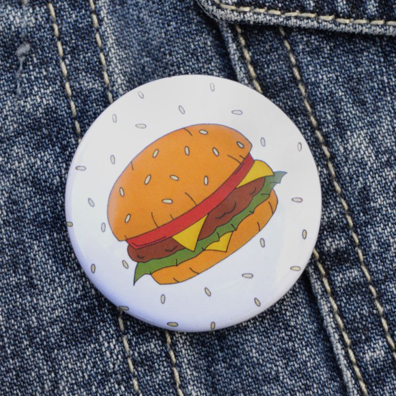 Burger Pin Badge