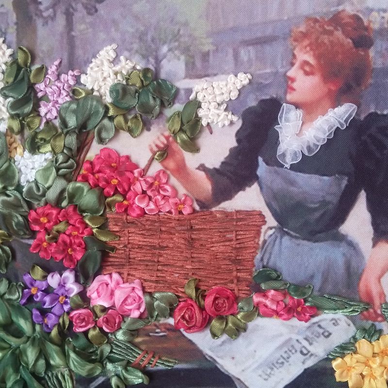 A picture "Young flower lady"