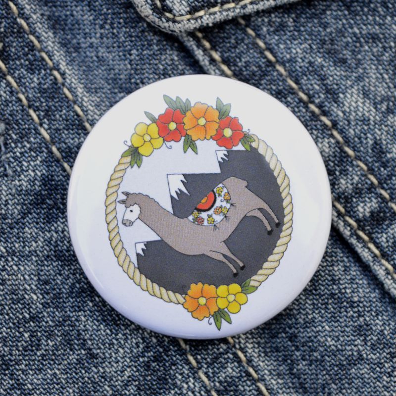 Llama Pin Badge