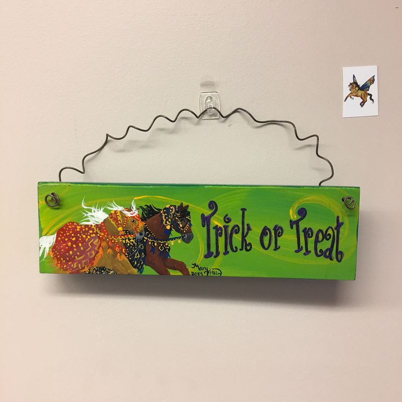 Arabian Horse Trick or Treat Wall Art