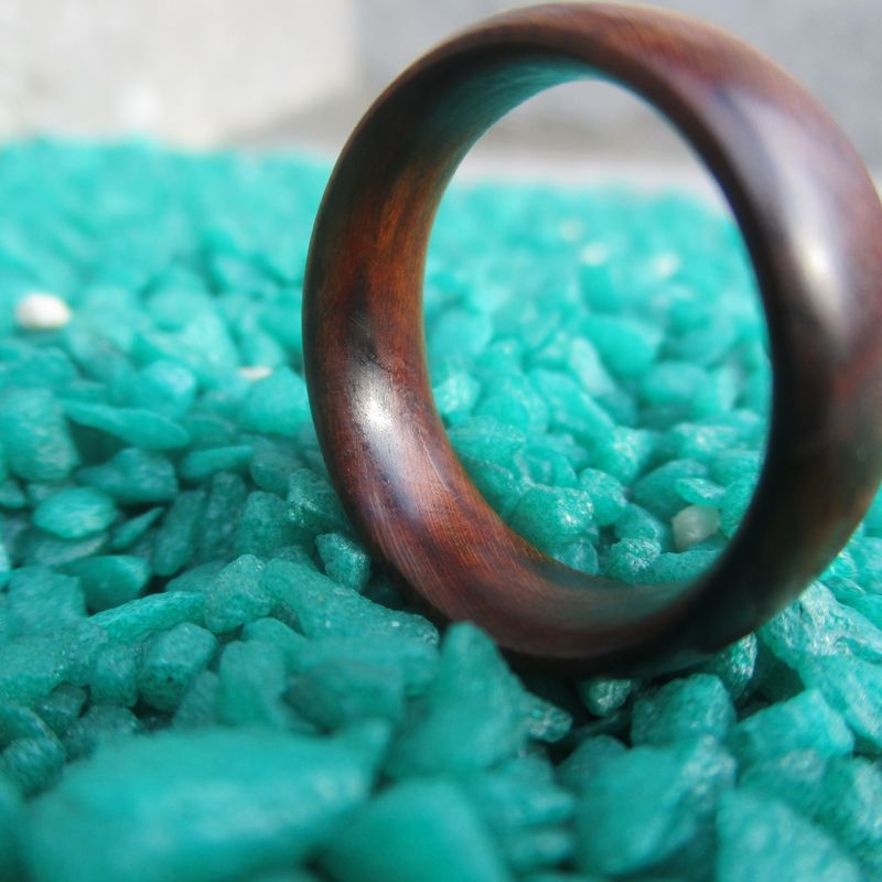 Ebony Wood Ring Unisex Wood Ring -Free shipping-