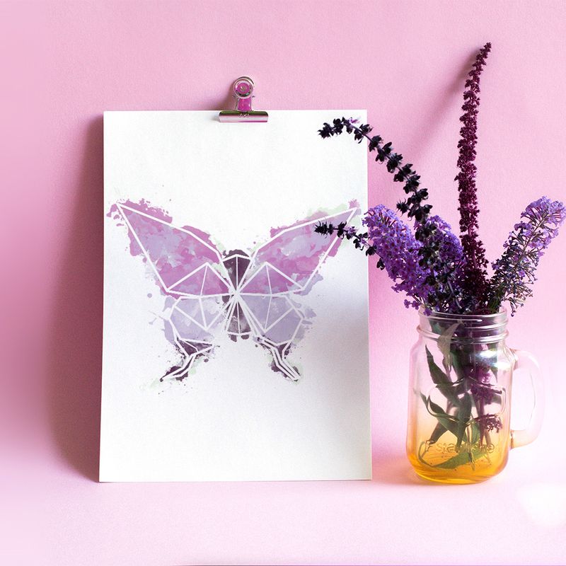 Butterfly print, watercolor butterfly