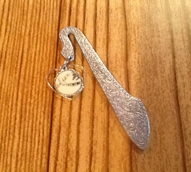 Bookmark with broken China charm