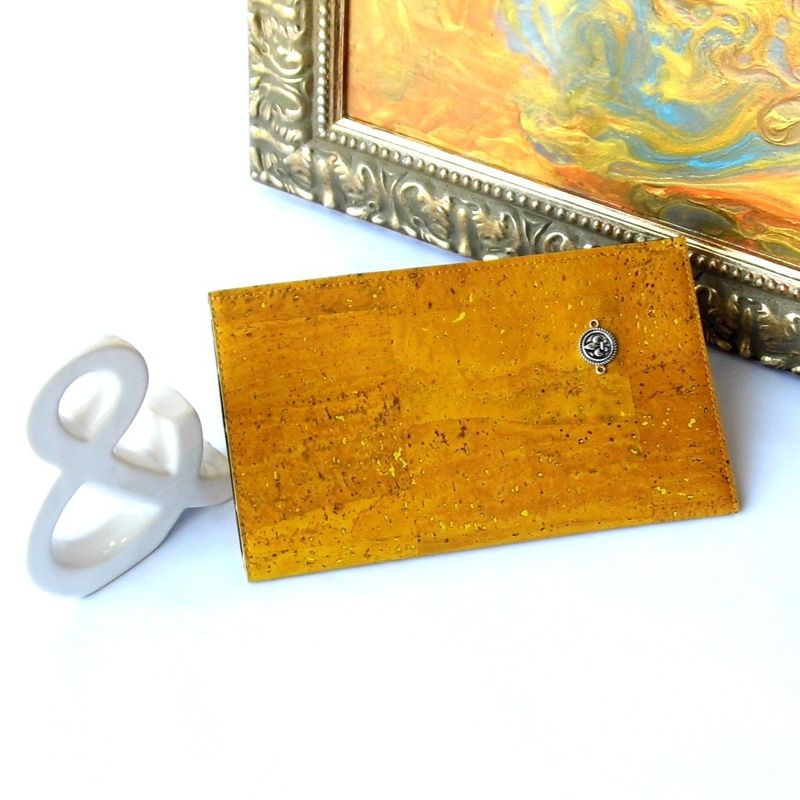 SOLD - Cork Leather Travel Wallet