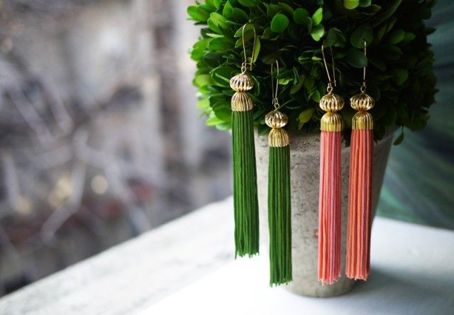 DIY Tassel Earrings YSL