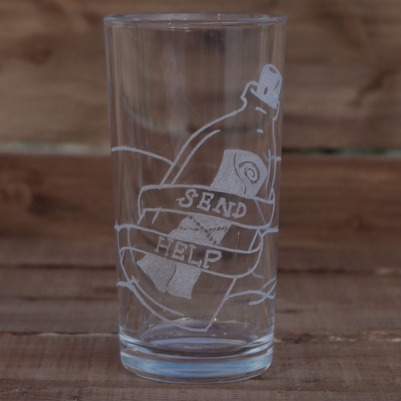 Message In A Bottle Drinking Glass