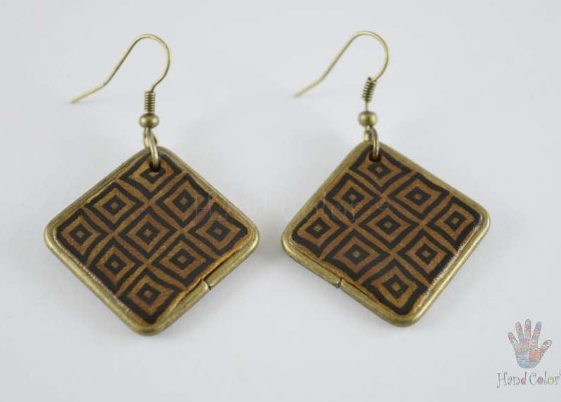 Portuguese Montanhac Diamond Shape Earrings - BLDM-0-20