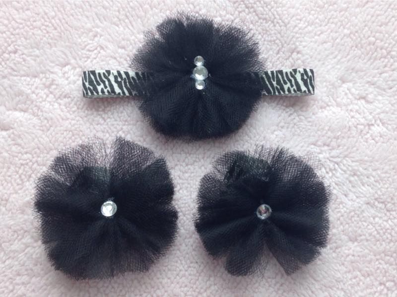 Barefoot sandals and headband set