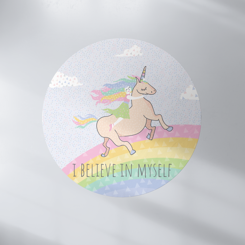 Unicorn Love, PVC Carpet print, kids Room Decor ,Girls Carpets, Girls Nursery Art, Gift for Girls, Art for Girls Room, Unicorn illustration