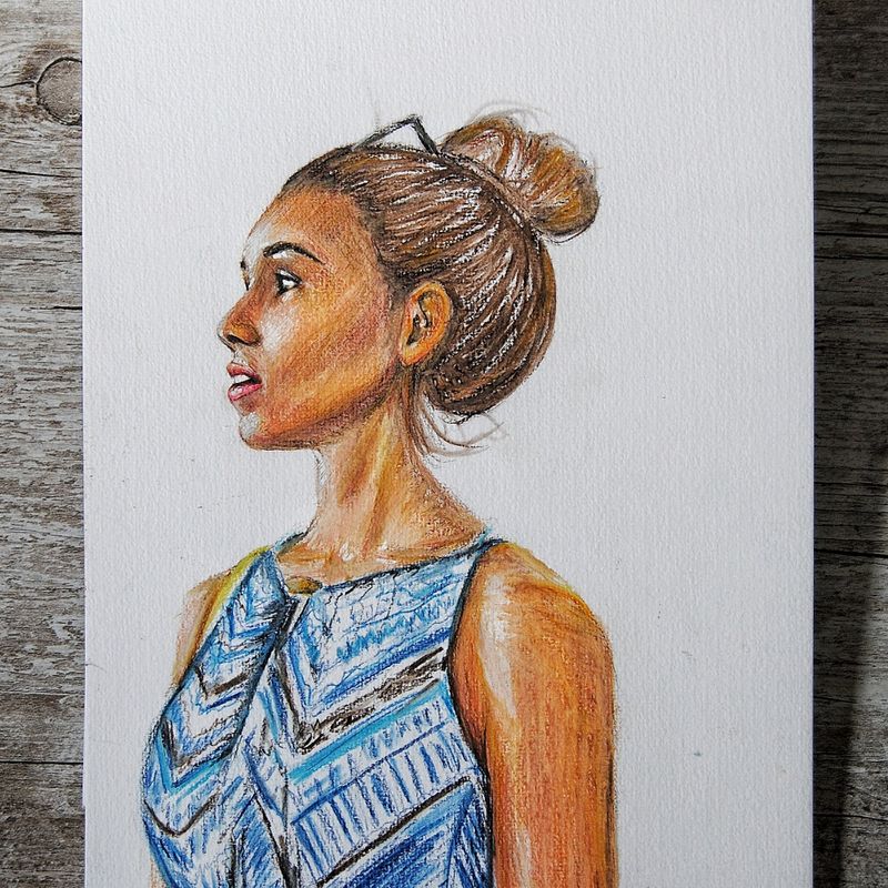 Custom Hand Draw Portrait. Drawing. Colored Pencil Drawing. Wall Art. Home Decor. Gift. Drawing from photo