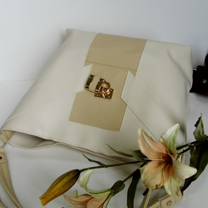 Large Cream Tote Bag