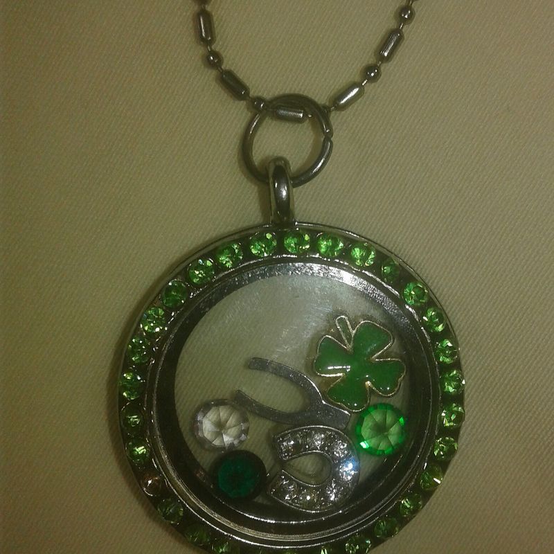 Lucky St. Patrick's Day Locket Necklace