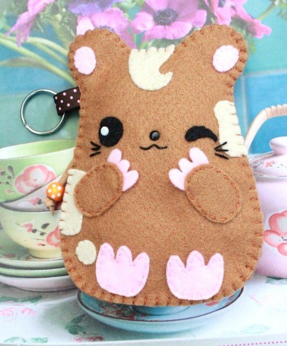 Joobie Hamster in Eco-Friendly Felt Pouch For IPhone 5/6, Samsung S6/S7