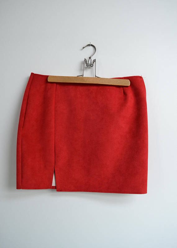 Red handmade skirt
