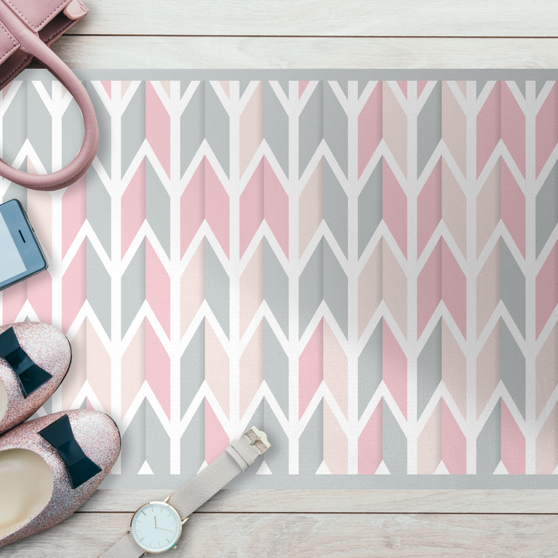 Zig Zag, PVC Carpet, Home Decor, Area Rug, Floor Rug, Linoleum Rug, Kitchen Rug, Colorful Rugs, New Home Gift, Home Design, Vinyl Rug Active