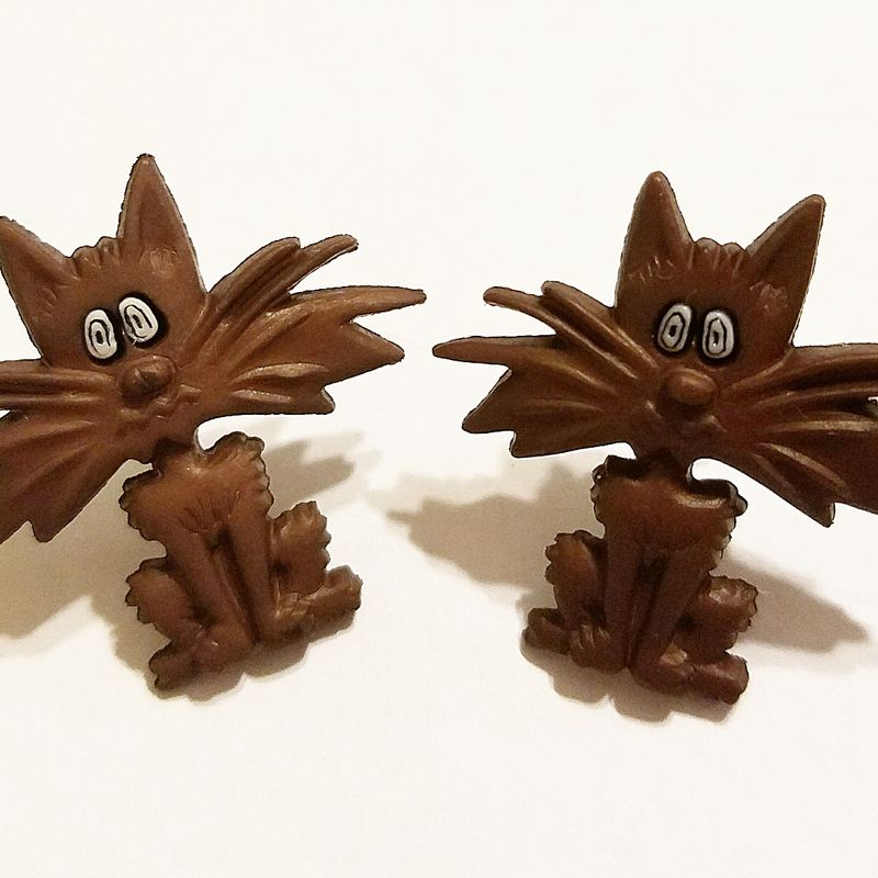 Wild and Fun Cat Post Earrings #30