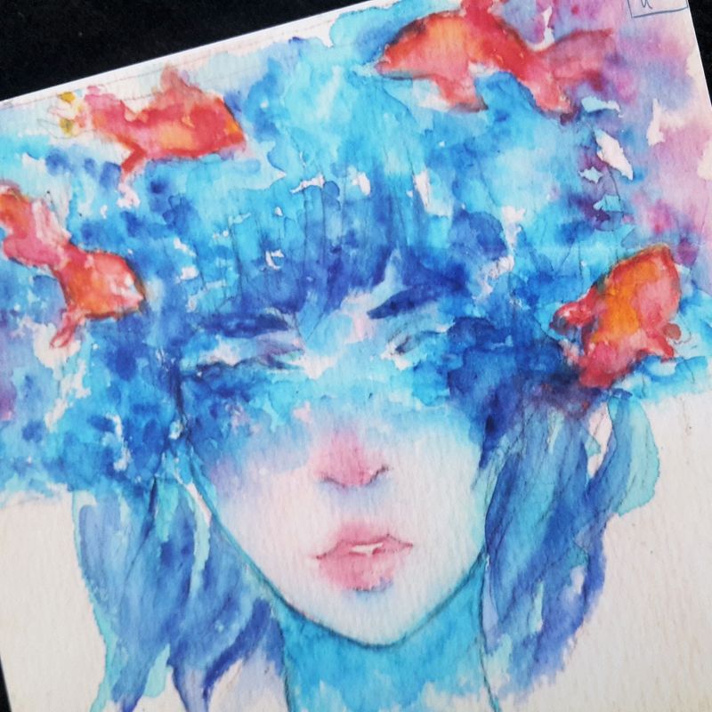 Watercolor Portrait Commissions 18 x 25 cm