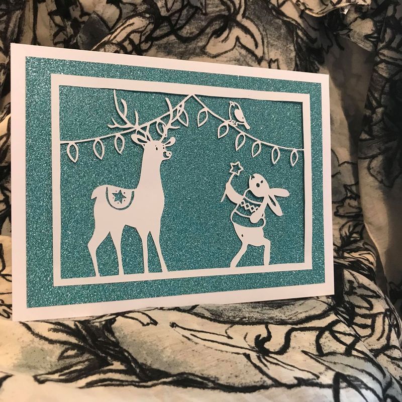 A Christmas Wish papercutting template