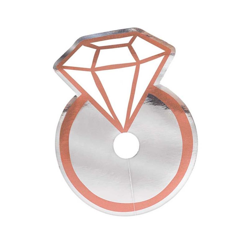 Diamond Ring Glass Tags For Hens Nights |Pecka Products