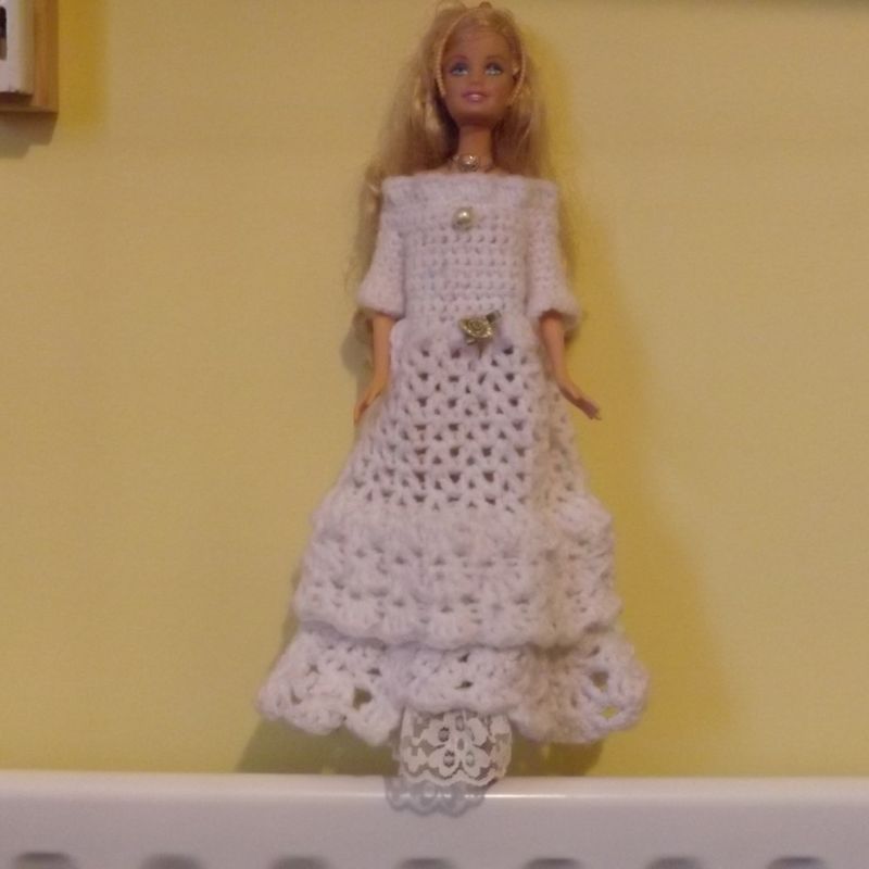 Barbie dolls pretty crochet dress