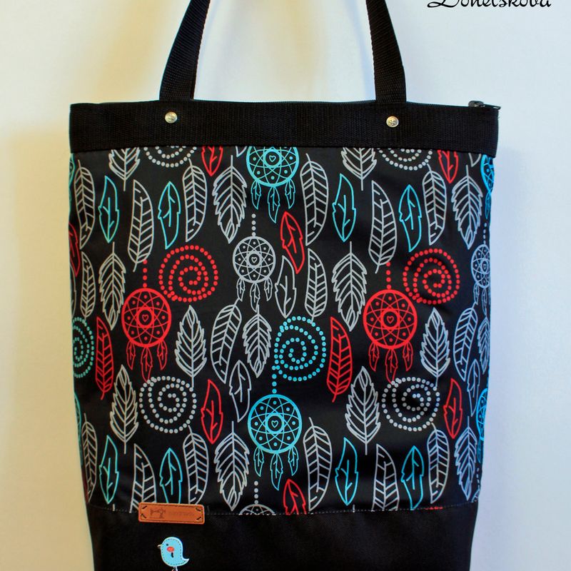 Textile bag "Foliage" (black).