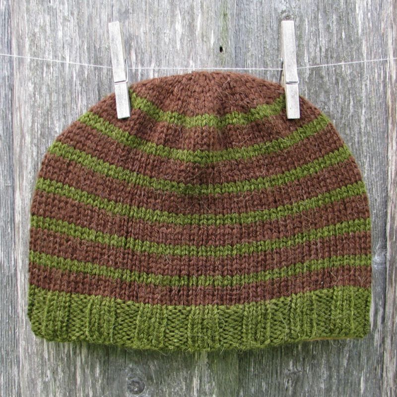 Green Hat, Brown Hat, Winter Hat, Soft Alpaca Wool Hat, Hat for Woman, Knitted Hat, Hand knitted For Winter