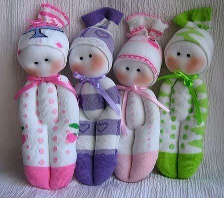 A Handmade Doll Out of a Sock