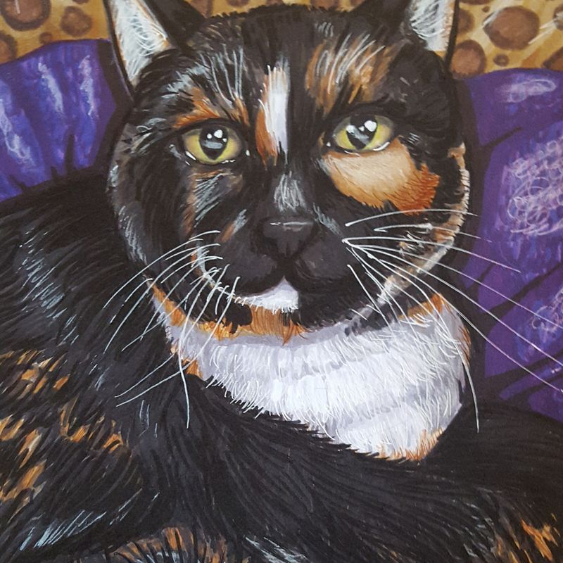 7"x10" Hand-painted Pet Portraits | Gift for Pet Owner, Animal Lover, Cat Lover, Dog Lover, Horse Lover | Pet Memorial, Pet Remembrance, Pet Loss