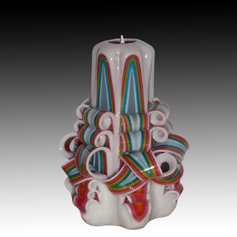 Unique handmade gift candle - Hand Carved candles - 5 inch/ 12cm