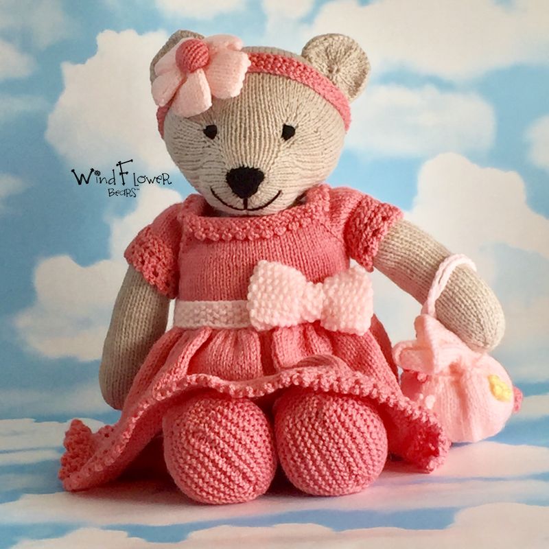 Hand crafted, one of a kind teddy bear - Larkspur