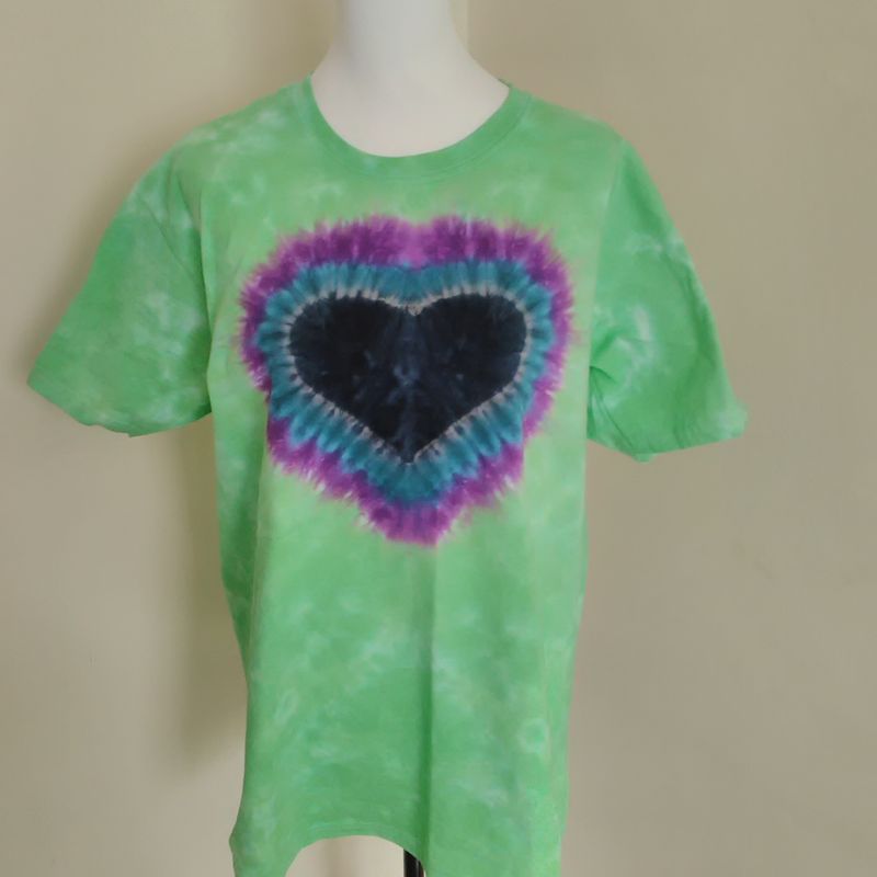 Cursed Heart Tie Dye T-shirt, Unisex Clothing, Tie Dye, Heart, Love, Boho, Hippy, Men's T-shirt, Women's T-shirt