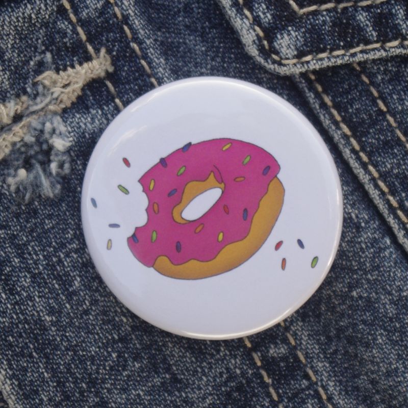 Doughnut Pin Badge