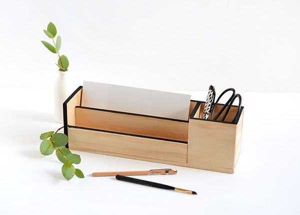 Wooden Desk Organizer
