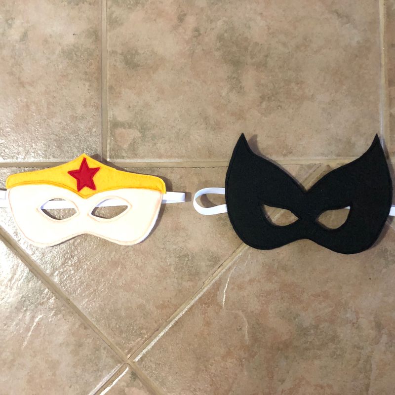 Felt Women Superhero Themed Masks