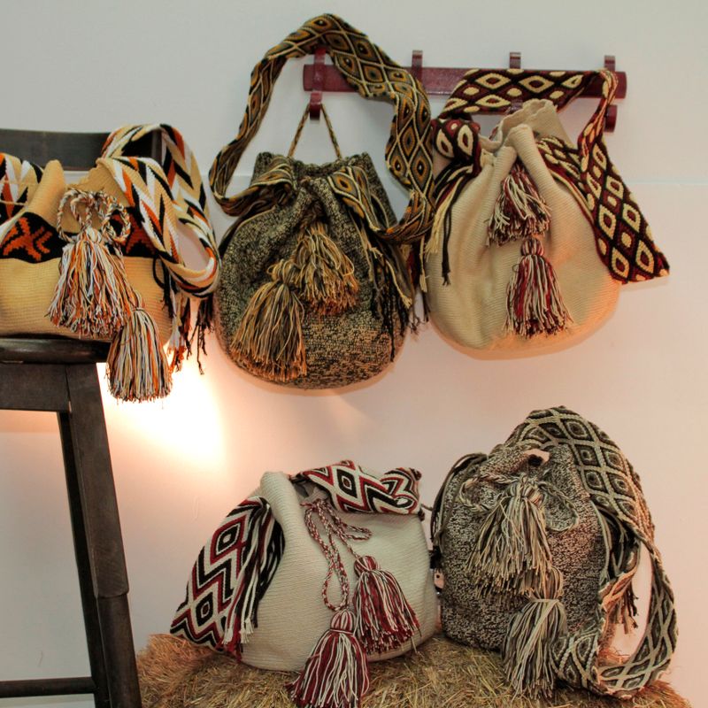 TRIBAL ART |Tribal Bags |Ethnic Bags |Wayuu Mochila Bags |Boho Bags |Geometric Pattern Handwoven Tote Bags |Fair Trade Handwoven Bags |Handmade Crossbody Bags