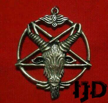 Pentagram Necklace - Satanic Pentagram Necklace - Satanic Pendant - Lucifer Necklace - Lucifer Medallion - Satanic Medallion - Black Metal